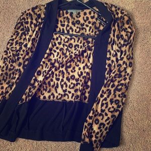 Leopard print blazer